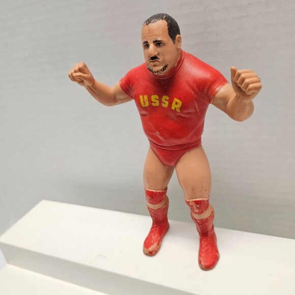 Vintage WWF Nikolai Volkoff USSR Action Figure Rubber Wrestler 8" 1984 80s - Picture 4 of 11